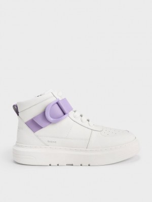 Adidasi Inalti Charles & Keith Gabine Piele Albi | 069BMDVLK