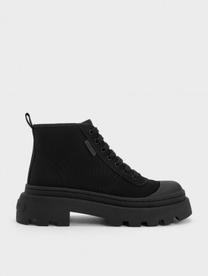 Adidasi Inalti Charles & Keith Panza Negrii | 391MZILEW