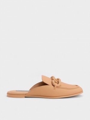 Balerini Charles & Keith Grosolan Chain Loafer Maro | 039PCINFE