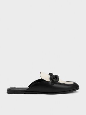 Balerini Charles & Keith Grosolan Chain Two-Tone Loafer Negrii | 985DBLTXP