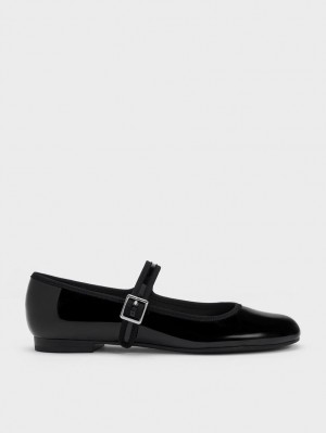 Balerini Charles & Keith Lacuita Buckled Mary Jane Negrii | 043PEYDZQ
