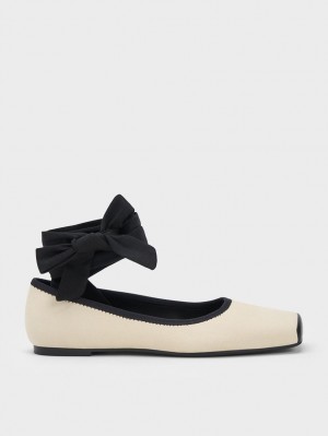 Balerini Charles & Keith Tie-Around Panza Bej | 145HDAKNU