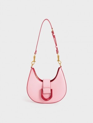 Geantă Hobo Charles & Keith Gabine Belted Roz | 268NPGWUZ
