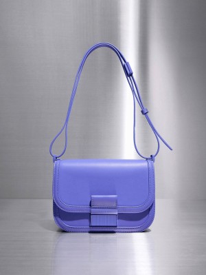 Geanta Crossbody Charles & Keith Charlot Violet | 324LAUXQB