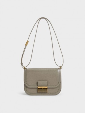 Geanta Crossbody Charles & Keith Charlot Gri | 215PNBITX