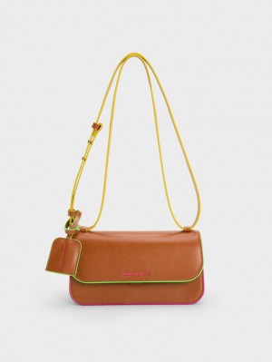 Geanta Crossbody Charles & Keith Clove Maro | 398PTQHFU