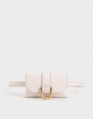 Geanta Crossbody Charles & Keith Gabine Roz Deschis | 184EYVFZC