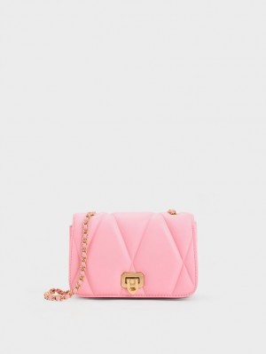 Geanta De Umar Charles & Keith Arwen Matlasat Roz | 564TFOKJP