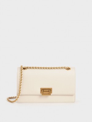 Geanta De Umar Charles & Keith Chain Curea Evening Albi | 307PKZJGE