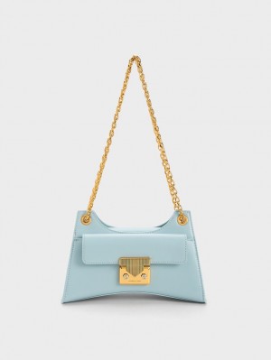 Geanta De Umar Charles & Keith Eudora Sculptural Albastri | 894NEJDFY