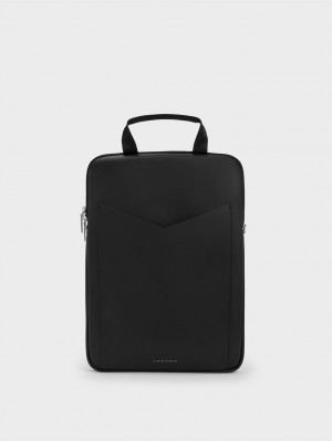 Geanta De Umar Charles & Keith Gaia Laptop Negrii | 061XYAKBT