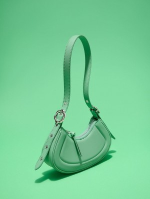 Geanta De Umar Charles & Keith Petra Curved Verzi | 829AMSPHO
