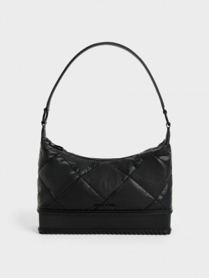 Geanta De Umar Charles & Keith Puffy Negrii | 786NTVZAX