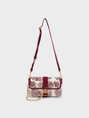 Geanta De Umar Charles & Keith Tiger Calligraphy Chain-Link Visinii | 853DGYXEP