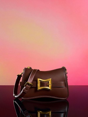 Geanta De Umar Charles & Keith Xanthe Grosolan Chain Maro Inchis | 743QAMDBN
