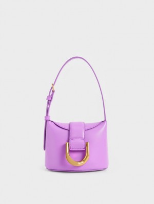 Geanta Galeata Charles & Keith Gabine Violet | 146ZBCQON