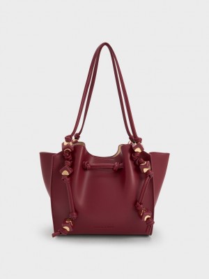 Geanta Tote Charles & Keith Cube Trapeze Visinii | 417HPUNQF