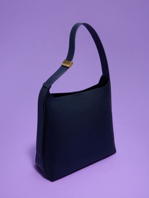 Geanta Tote Charles & Keith Edna Bleumarin | 217VSYWOP