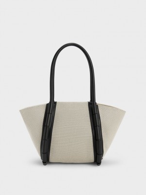 Geanta Tote Charles & Keith Machina Panza Verde Menta | 104VSXBLH