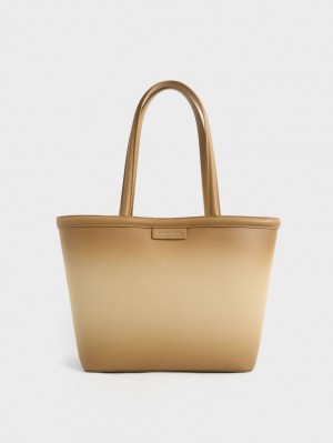 Geanta Tote Charles & Keith Ombre Maro | 406QCYOIH