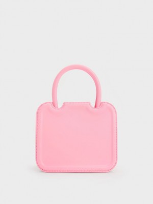 Geanta Tote Charles & Keith Perline Sculptural Roz | 134JLUGIQ