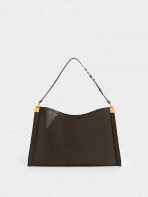 Geanta Tote Charles & Keith Ridley Slouchy Negrii | 450BSTRFP