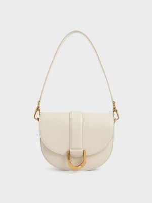 Genți De Șa Charles & Keith Gabine Albi | 179LEFVUY