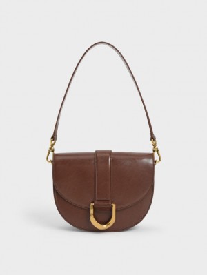 Genți De Șa Charles & Keith Gabine Maro Inchis | 325GRKBJE