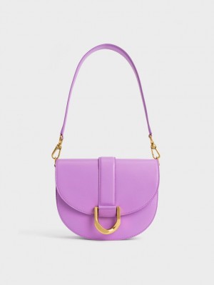 Genți De Șa Charles & Keith Gabine Violet | 462XHUIRJ