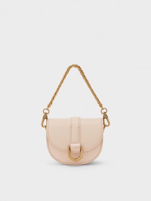 Genți De Șa Charles & Keith Micro Gabine Roz Deschis | 410YAMJGI