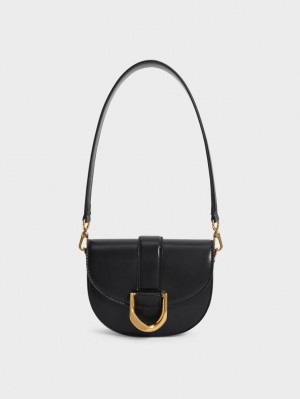 Genți De Șa Charles & Keith Mini Gabine Negrii | 851MUJZGT