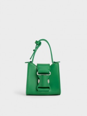 Genti Mini Charles & Keith Ivy Top Handle Verzi | 980VZJKYX