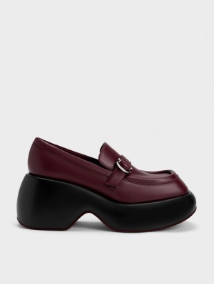 Mocasini Charles & Keith Buckled Platforma Penny Visinii | 618NVZESU