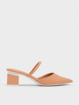 Mules Charles & Keith Block Heel Maro | 123PQNEKF
