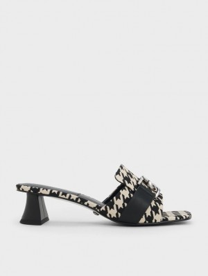 Mules Charles & Keith Gabine Houndstooth Piele Toc Colorati | 539LNTCFR