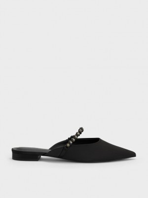 Mules Charles & Keith Gem-Curea Plati Negrii | 506NQKZAD