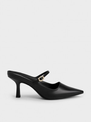 Mules Charles & Keith Mary Jane Toc Negrii | 680KWOVFH