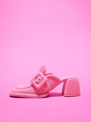 Mules Charles & Keith Sinead Woven Buckled Loafer Roz | 816MCOLZK