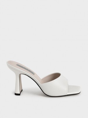 Mules Charles & Keith Square Bombeu Toc Albi | 549UXKVMS