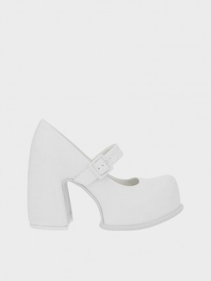 Pantofi Mary Jane Charles & Keith Pixie Platforma Albi | 475XTEFQR