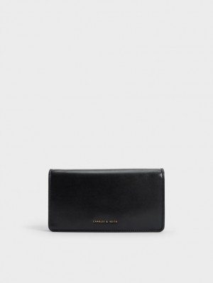Portofel Charles & Keith Long Negrii | 718HSFDWK