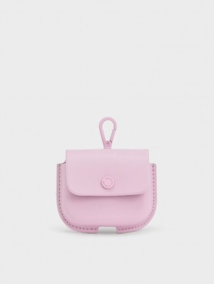 Pouches Charles & Keith Mini AirPods Roz Deschis | 205ZCBYIP