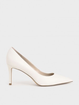Pumps Charles & Keith Clasici Stiletto Heel Albi | 523EPDMFB