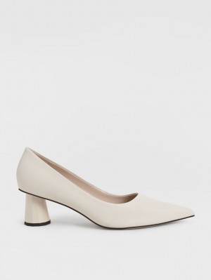 Pumps Charles & Keith Cone Heel Pointed-Bombeu Albi | 407KXABUO