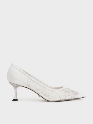 Pumps Charles & Keith Dantela Sculptural Heel Albi | 430OYTMSL