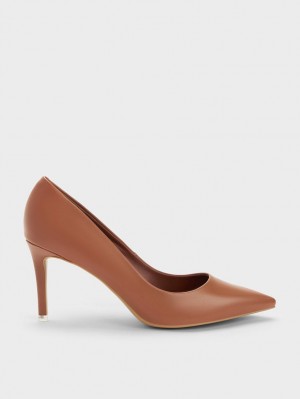Pumps Charles & Keith Emmy Pointed-Bombeu Maro | 583ZAQNXJ