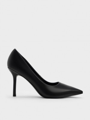 Pumps Charles & Keith Emmy Stiletto Heel Negrii | 460VBEASG