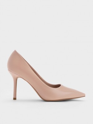 Pumps Charles & Keith Emmy Stiletto Heel Bej | 285BIGFCZ