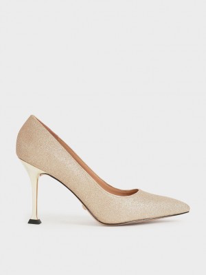 Pumps Charles & Keith Glittered Sculptural Stiletto Heel Aurii | 912ZTUPVR