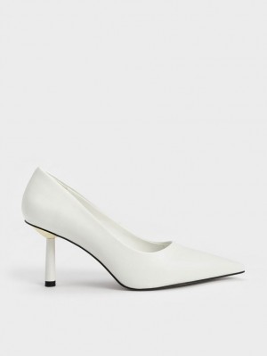 Pumps Charles & Keith Pointed-Bombeu Cylindrical Heel Albi | 503RHCQWU